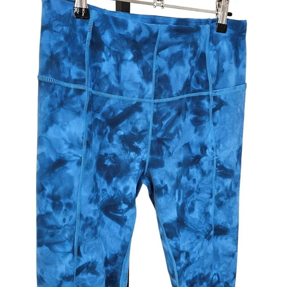 Sweaty Betty Super Soft Tie Dye Blue Leggings Size 10 - Picture 4 of 8